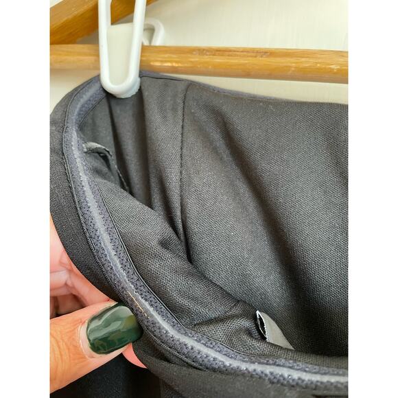 Lulus Lots of Love Black Strapless Midi Dress ruffle pockets solid sexy Sz XS - Picture 5 of 7